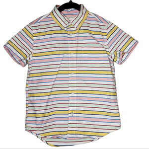 Crewcuts boys striped short sleeve button shirt